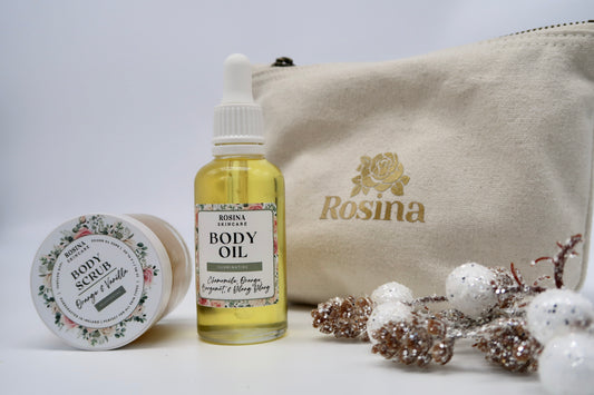 Body Oil & Body Scrub Gift Set